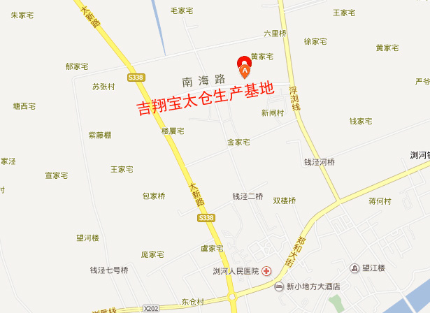 位于太倉瀏河鎮南海路12號的生產基地位置